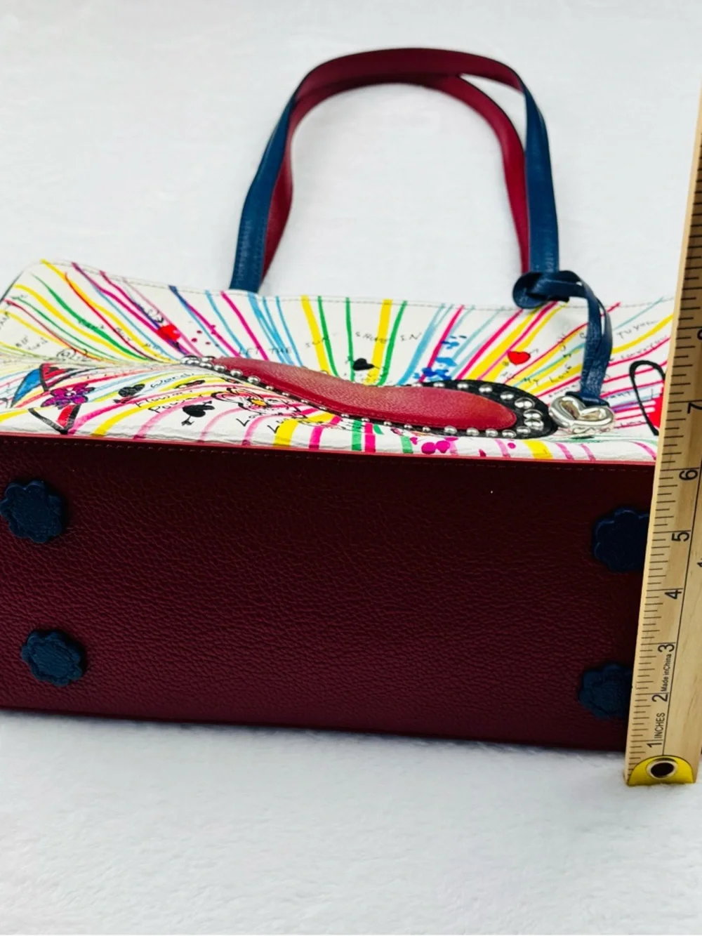 Brighton The Art of Love Tote, featuring a vibrant hand-drawn artwork.